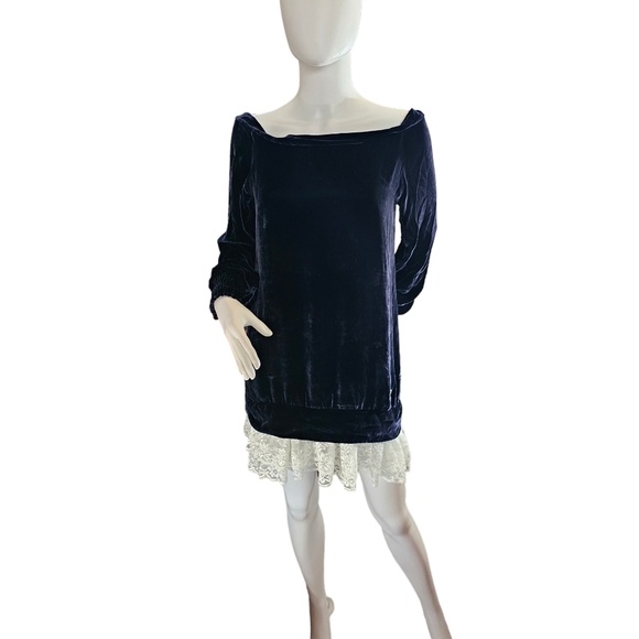 Atelier Fix Design Velvet Mini Dress Size S NWT
